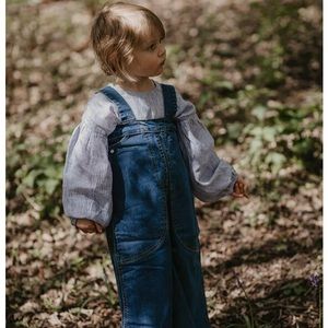The Simple Folk Denim Wide Leg Overall